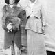 Full length standing portrait of two young women, 1920.